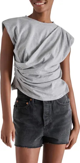 Draped Shoulder Pad T-Shirt | Nordstrom Rack