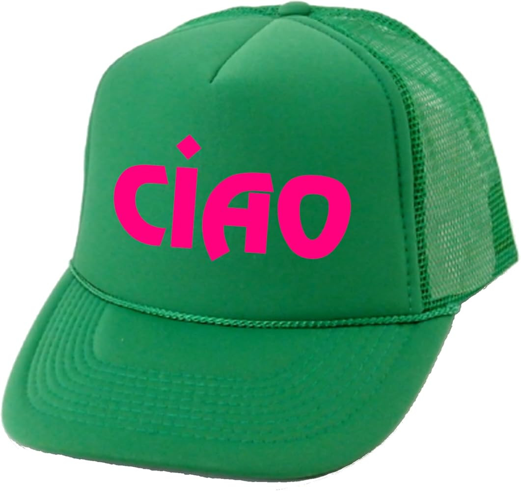 CIAO Mesh Trucker Hat, Adult or Kids Hello Goodybye Ciao Snapback Sun Hat | Amazon (US)