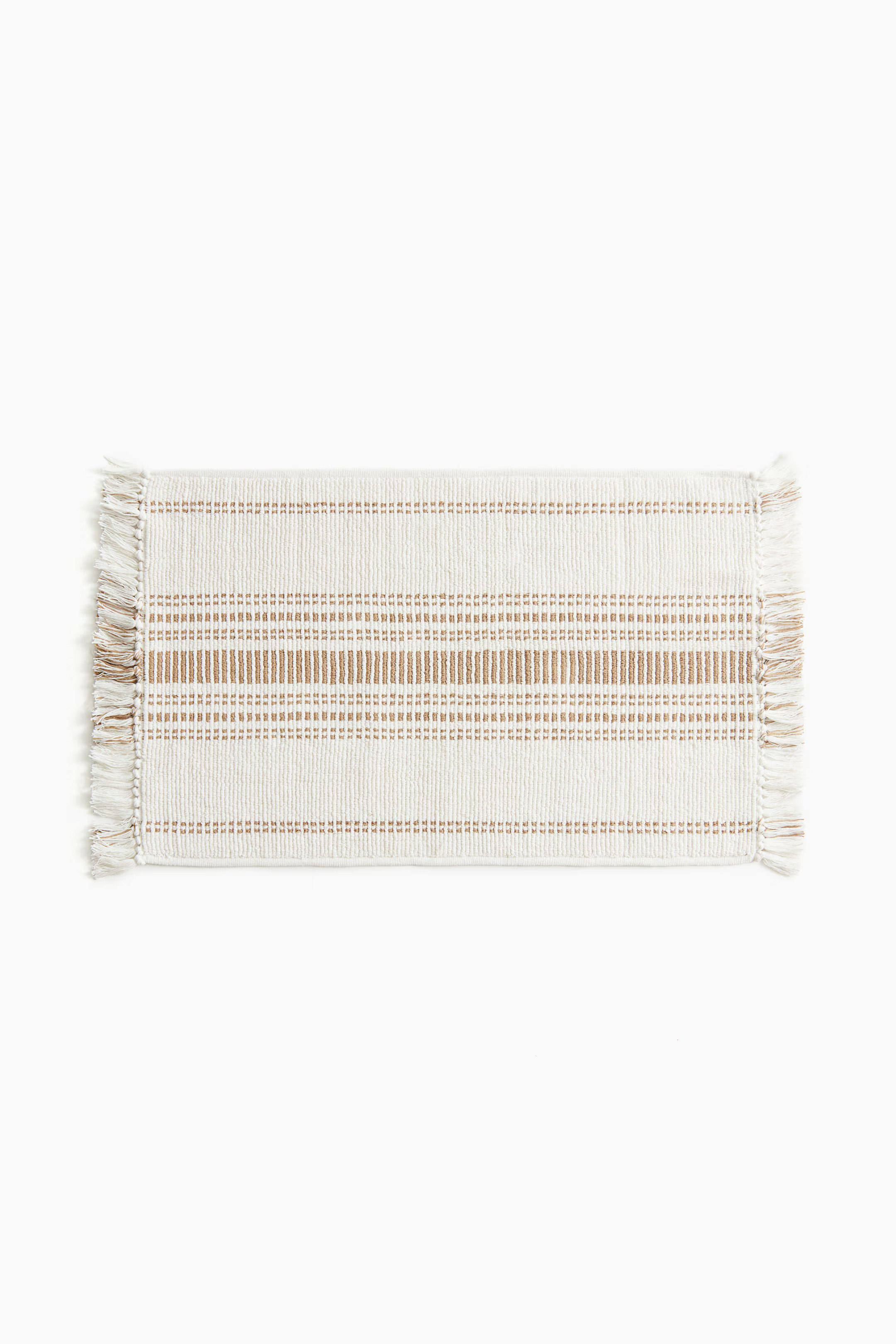 COTTON BATH MAT WITH FRINGE | H&M (US + CA)