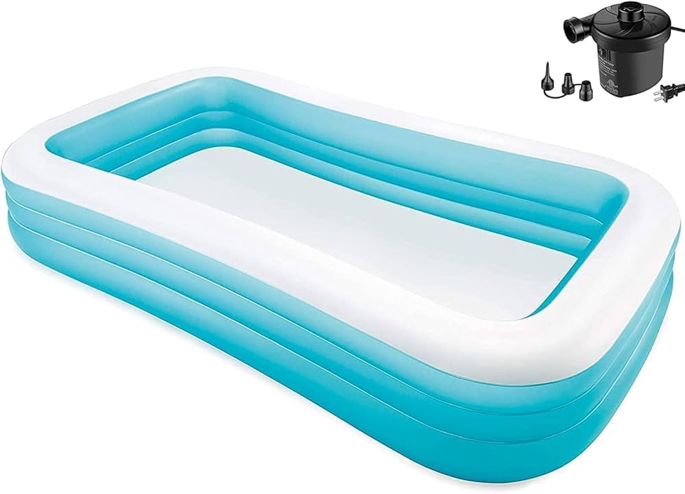 Swim Center Family Inflatable Pool with Pump | Amazon (US)