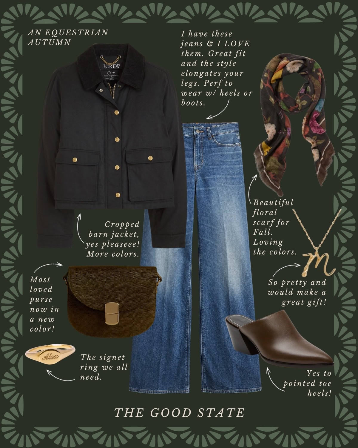 An Equestrian Autumn🍂 🐎 
This collection is for all the Ivy League girlies living their best life as the weather begins to cool down and the leaves begin to change. For the ladies whose wardrobes consist of traditional staples like a crisp white button up and a timeless blazer. This is for the Ralph Lauren lovers who appreciate a blend of casual and refined pieces. A blend of English Equestrian and Americana…with a touch of Gilmore Girls💁🏼‍♀️ The ones who love all things suede, plaid and of course good denim moment and a pair of riding boots. This is for the girlies who thrive when layering clothes and who accessorize with a silk scarf, wrist watch and leather bag. This collection is for the ladies who love quality pieces that are classic, preppy, polished and will stand the test of time and outlive the ever changing trends. This is for you, my fellow Fall girlies🍂

#ltkstyletip #ltkunder50 #amazonfashion #founditonamazon #ltksalealert #slowliving #romantizeyourlife #fall #fallstyle #fallseason #autumn #90sera #90style #90saesthetic #ralphlauren #equestrian #horserider #americana #fallfashion #falloutfit #preppyfashion #ivyleague
Wedding guest, jeans, back to school, college outfit ideas, riding boots, wedding guest dress, western style, JCrew, JCrew factory, Anthropologie, Anthro, quince, nordstrom, tuckernuck, Walmart fashion, H&M, mini dress, fall photoshoot, designer look for less, saddle bag, boots, jacket, coat, family photos outfits, madewell, Toups and co, clean beauty, Kate spade, Amazon fashion, loafers, Breda, Susan Shaw, loeffler Randall, the good state, Lauren England 

#LTKStyleTip #LTKFindsUnder50 #LTKSaleAlert