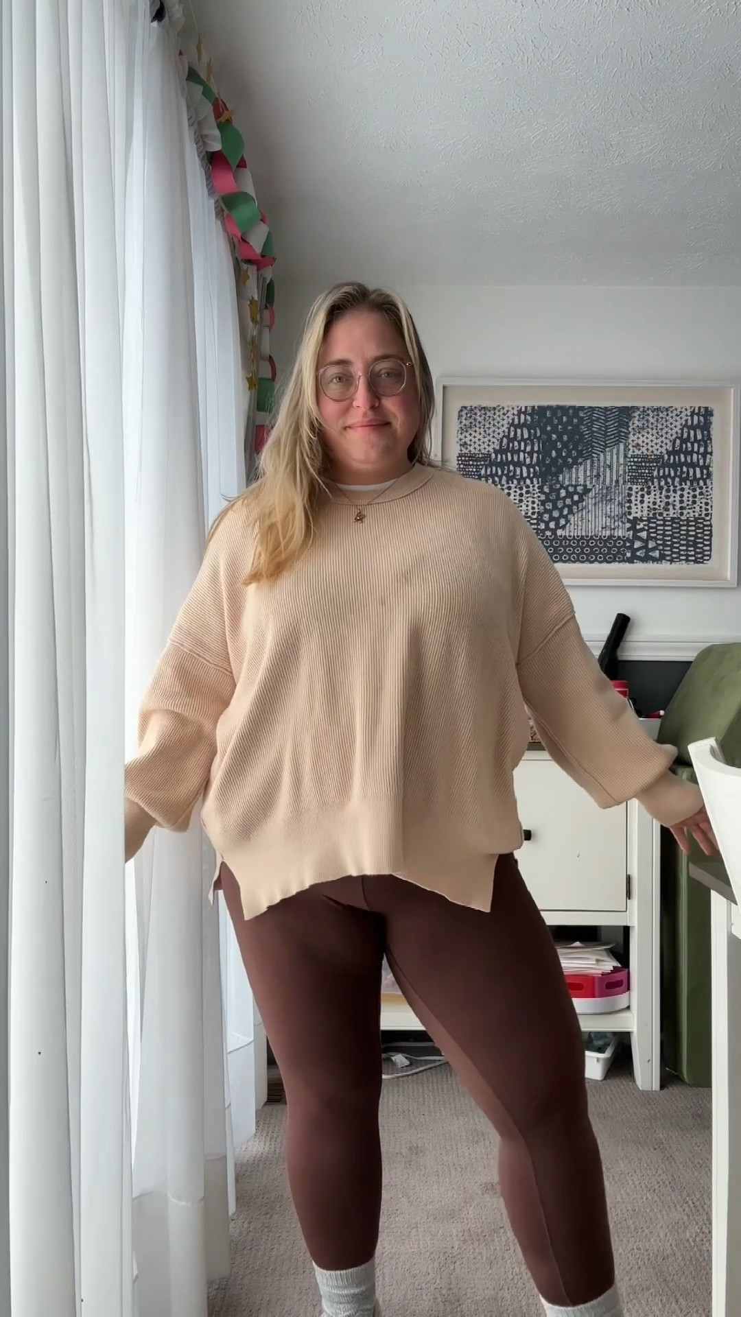 Today as outfit is a neutral cozy vibe aka I’m not leaving the house hehe 

#LTKPlusSize #LTKMidsize #LTKFindsUnder50