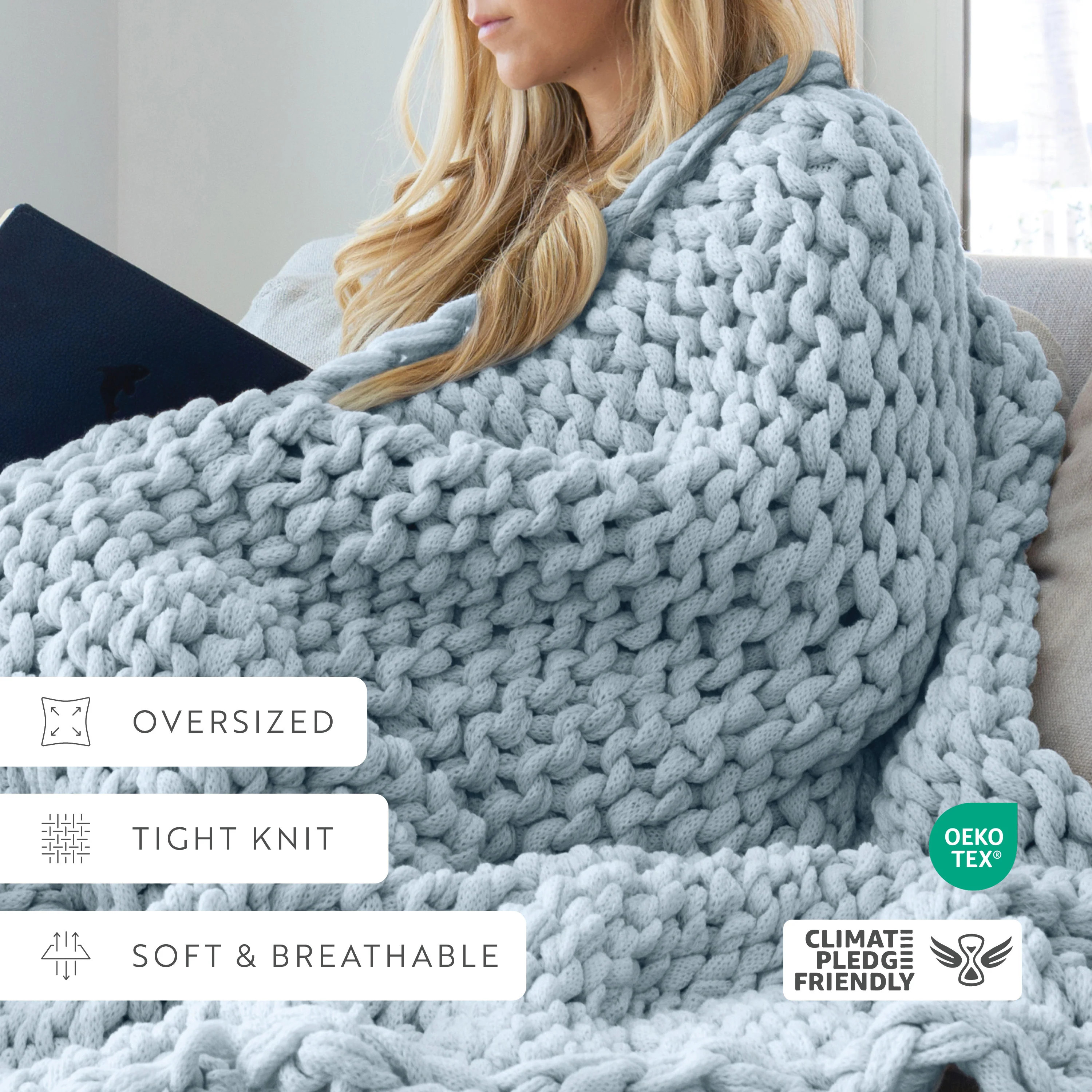 Oversized Chunky Knit Throw Blankets - Linens & Hutch | Linens and Hutch