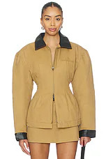 Bubish Olivia Cinched Country Jacket in Tan from Revolve.com | Revolve Clothing (Global)