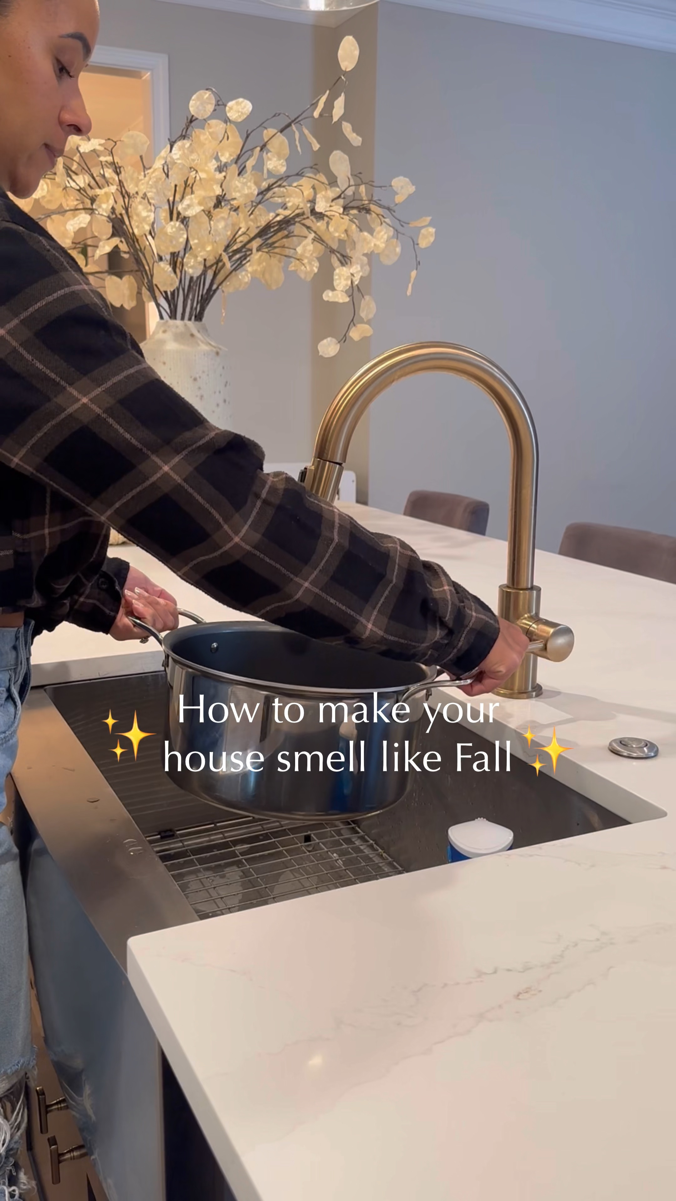 Want your house to smell like fall??? Then check this post! BUT FIRST FOLLOW @homewithmrshomebody 👈🏽. 

Pot Pourri is always a great idea. What I love about it is it’s super simple to make and is a great alternative to burning candles. It will make the house smell amazing! So here’s how you make it: 

✨ Add water to a pot. 

✨Cut and apple in half and add to pot 

✨ Slice an Orange and add a few pieces to pot

✨Add 3 whole cinnamon sticks to pot 

✨Add 2 tsp vanilla extract to pot 

✨ Bring water to a boil then reduce heat to low and let simmer 

That’s it! Let the mixture stay on low and let the magic happen. You’ll start to notice an incredible cinnamon scent throughout the house. 

Shop my beautiful and functional  non-stick pot set from All Clad now. 
.
.
.
#fall #potpourri #fallscents #lifehacks 





#LTKhome #LTKSeasonal