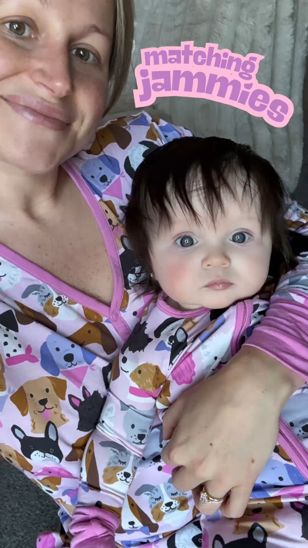 A matching jammies kind of day! ✨🎀🐾 Dogs + Mama and Me matching?? This was a MUST-HAVE for us. Little Sleepies has the coziest softest material and the best prints. They’re bamboo so stretchy and cooling. We’re obsessed! 

#LTKootd #LTKBaby #LTKmomlife