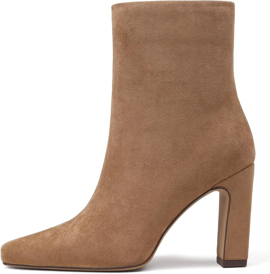 Lovee Cosee Ankle Boots for Women 2026 Square Toe Chunky Heeled Booties | Amazon (US)