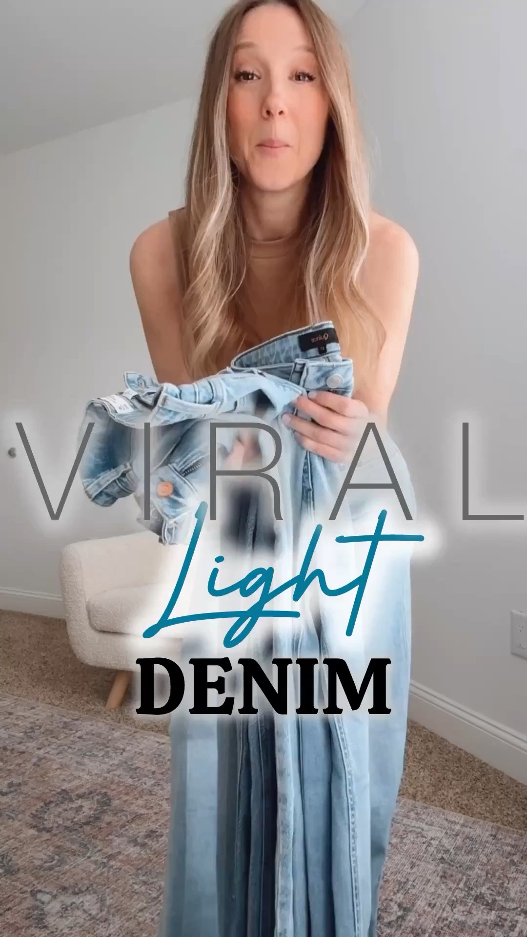 My favorite light denim this season! I am 5’3 and a 26/27 in jeans. 

Pair 1- I am wearing a 26 in the curve love with a regular length here. I’m in a heel. 
Pair 2- I am wearing a 27 here with the 30 inseam. 
Pair 3- Wearing 26 petite here. Perfect for flats. 
Pair 4- these stretch over time so I bought a 26 knowing that would happen. I’m in the 31 inch hem here - I sometimes cut the hems on these as well  

#LTKSeasonal #LTKOver40 #LTKdayinmylife
