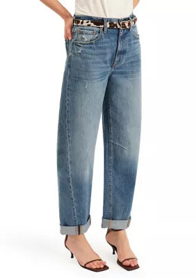 DAZE Women's Venice Cuffed Barrel Jeans, 30 | Belk