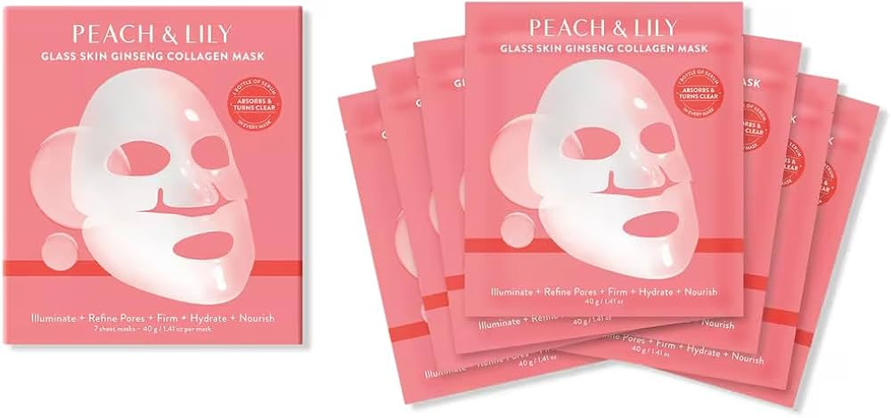 Peach & Lily Glass Skin Ginseng Collagen Mask Pack of 7 | Amazon (US)