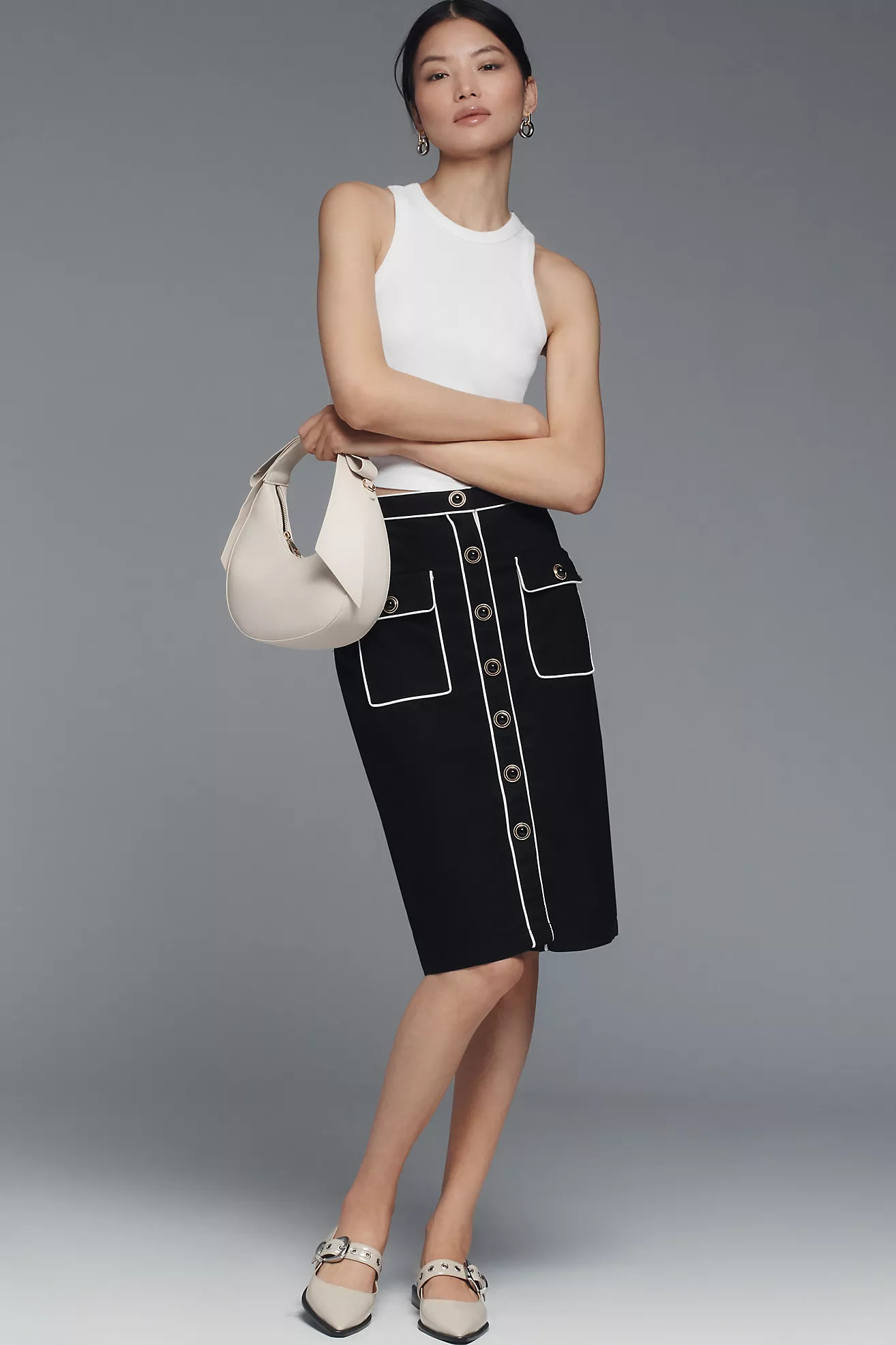 Maeve High-Waisted Pencil Skirt | Anthropologie (US)