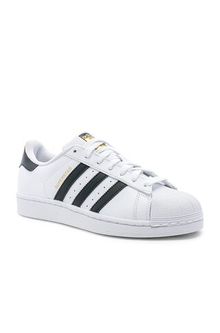 adidas Originals Superstar Foundation in White & Black & White from Revolve.com | Revolve Clothing (Global)