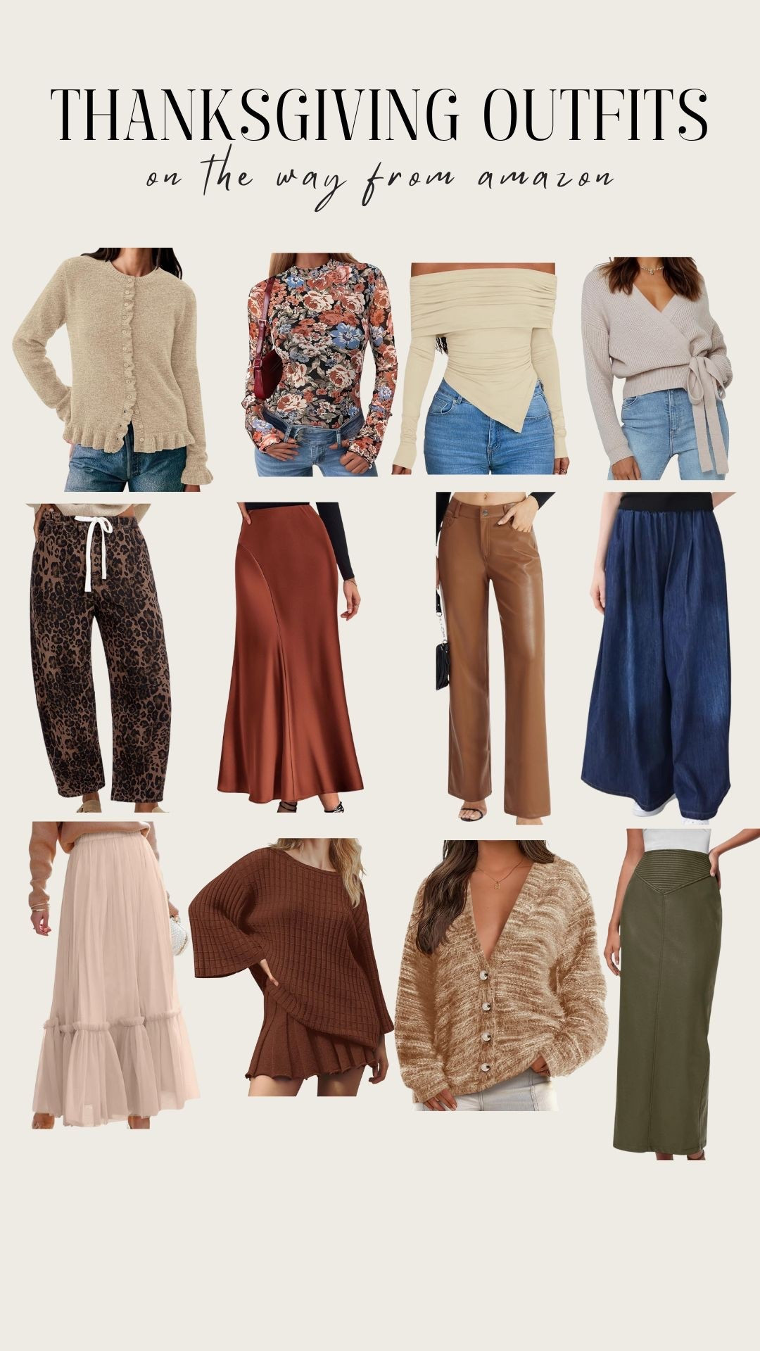 recent amazon order with so many fall pieces for thanskgiving outfit ideas!! ordered everything in an xl-xxl 🤎

#LTKSeasonal #LTKMidsize #LTKStyleTip