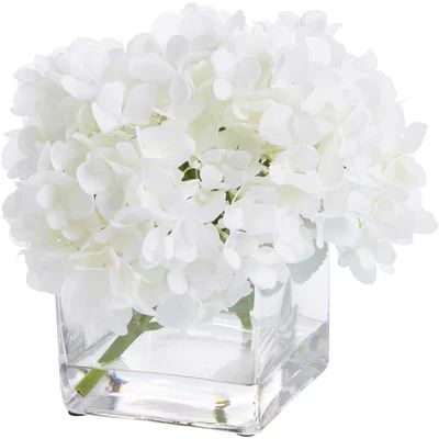 Faux White Hydrangea Arrangement | Wayfair North America