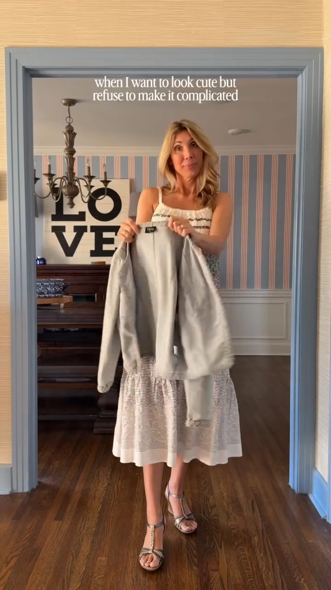 When I want to look cute but refuse to make it complicated 💛 

A long dress, a denim jacket, and cute shoes will save me every single time. Easy, comfortable, but still put together. 

- - - -
Hi, I’m Amy, a 44yo homeschool mom in Arkansas. If you’re into easy outfits with a little personality, you’re in the right place!

[easy outfits, over 40 fashion, spring style]