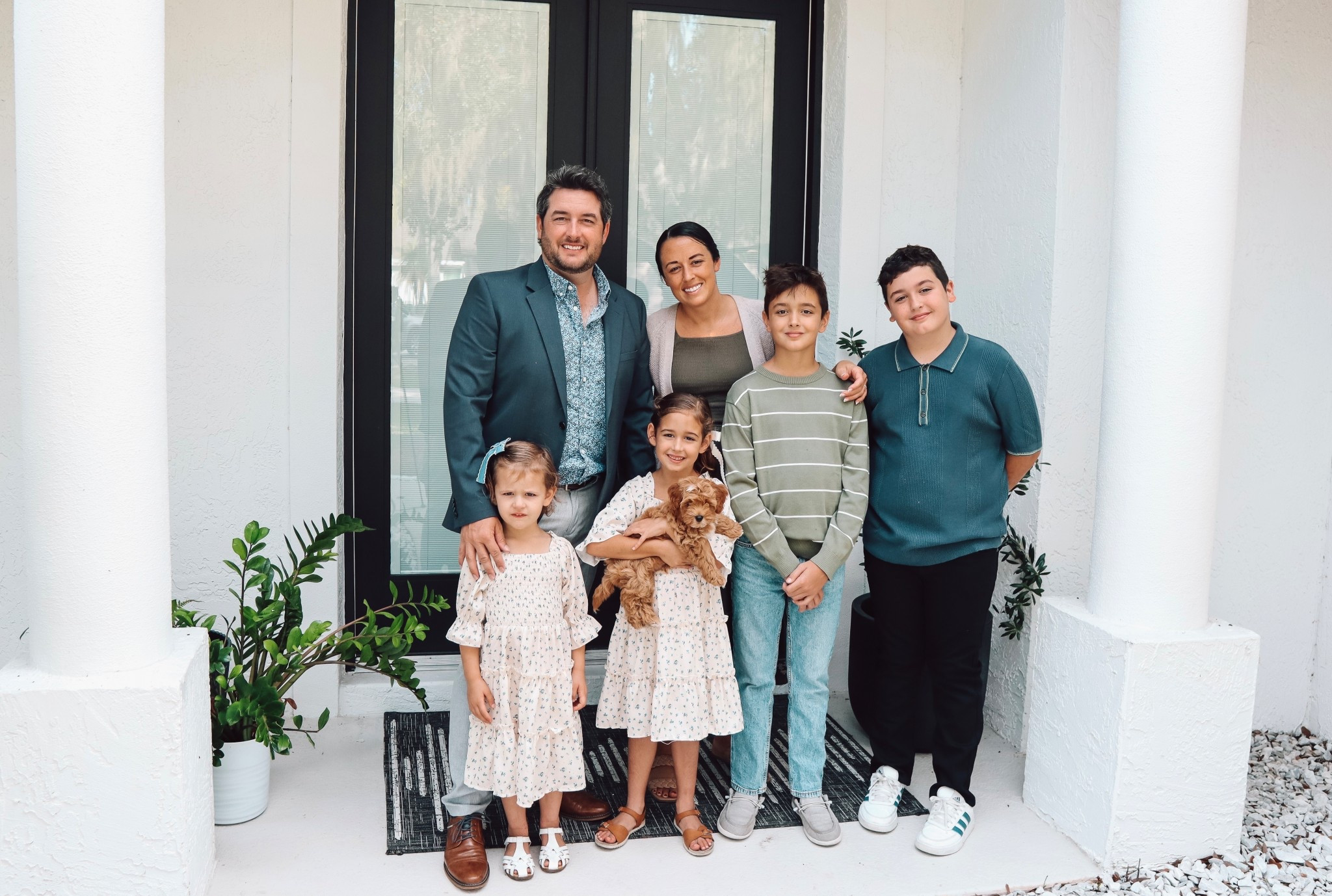 My family | New Dog! 🐶 |outfit ideas | informal church photo shoot | 

#LTKmomlife #LTKootd #LTKgrwm