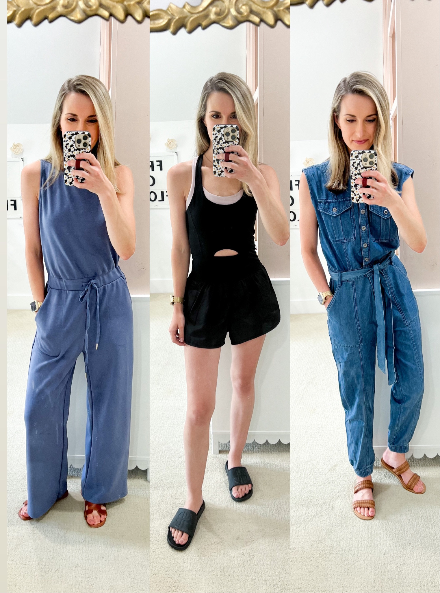 1 day, 3 rompers/jumpsuits, all great prices!

I’m 5’6” and typically a size 0/24 for reference.

Amazon jumpsuit — S 

Amazon romper - S (it’s a little short in the torso FYI) 

Walmart romper - XS (and a little long in the torso)




#LTKstyletip #LTKfindsunder50 #LTKsalealert