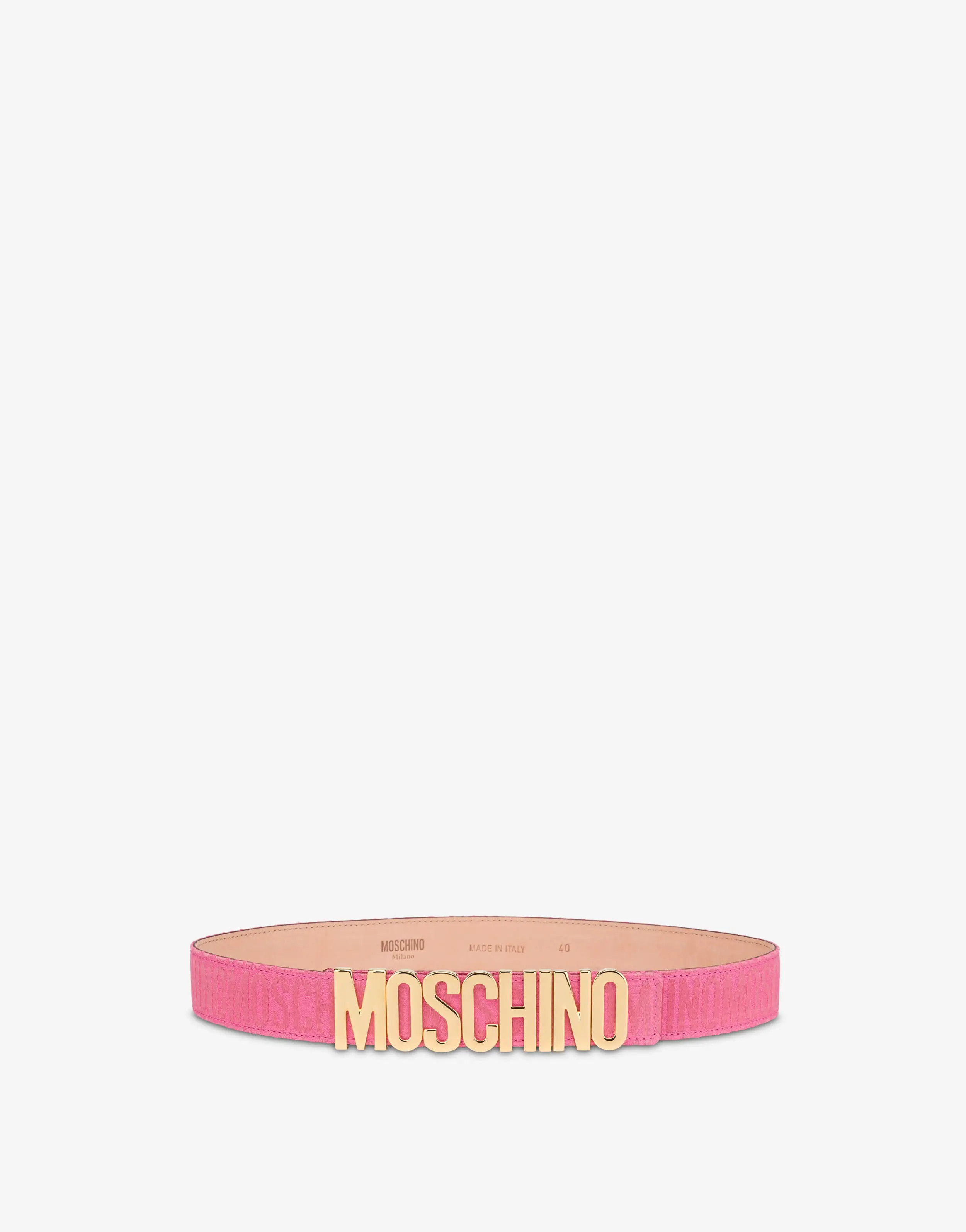 ALLOVER LOGO NYLON BELT | Moschino