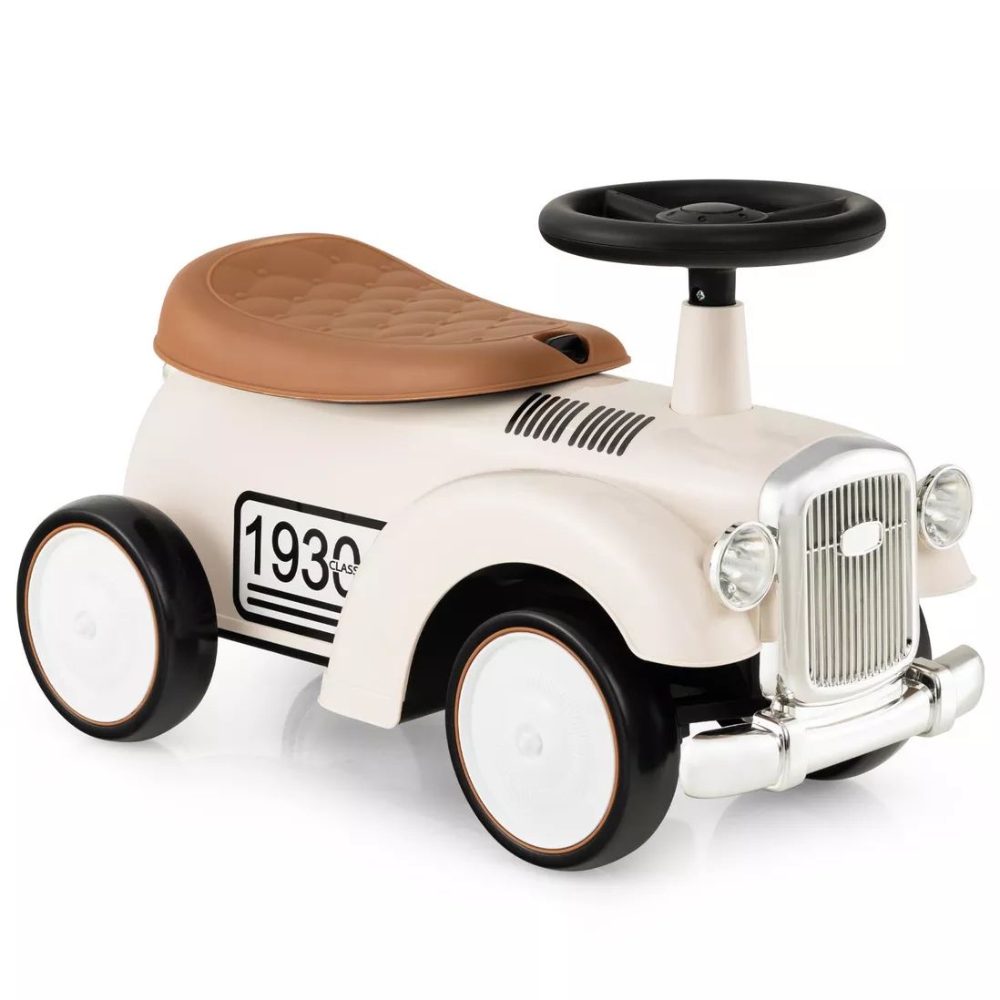 Kids Ride On Car Toddlers Retro Push Car Foot To Floor Riding Toy w/ Storage | Debenhams UK