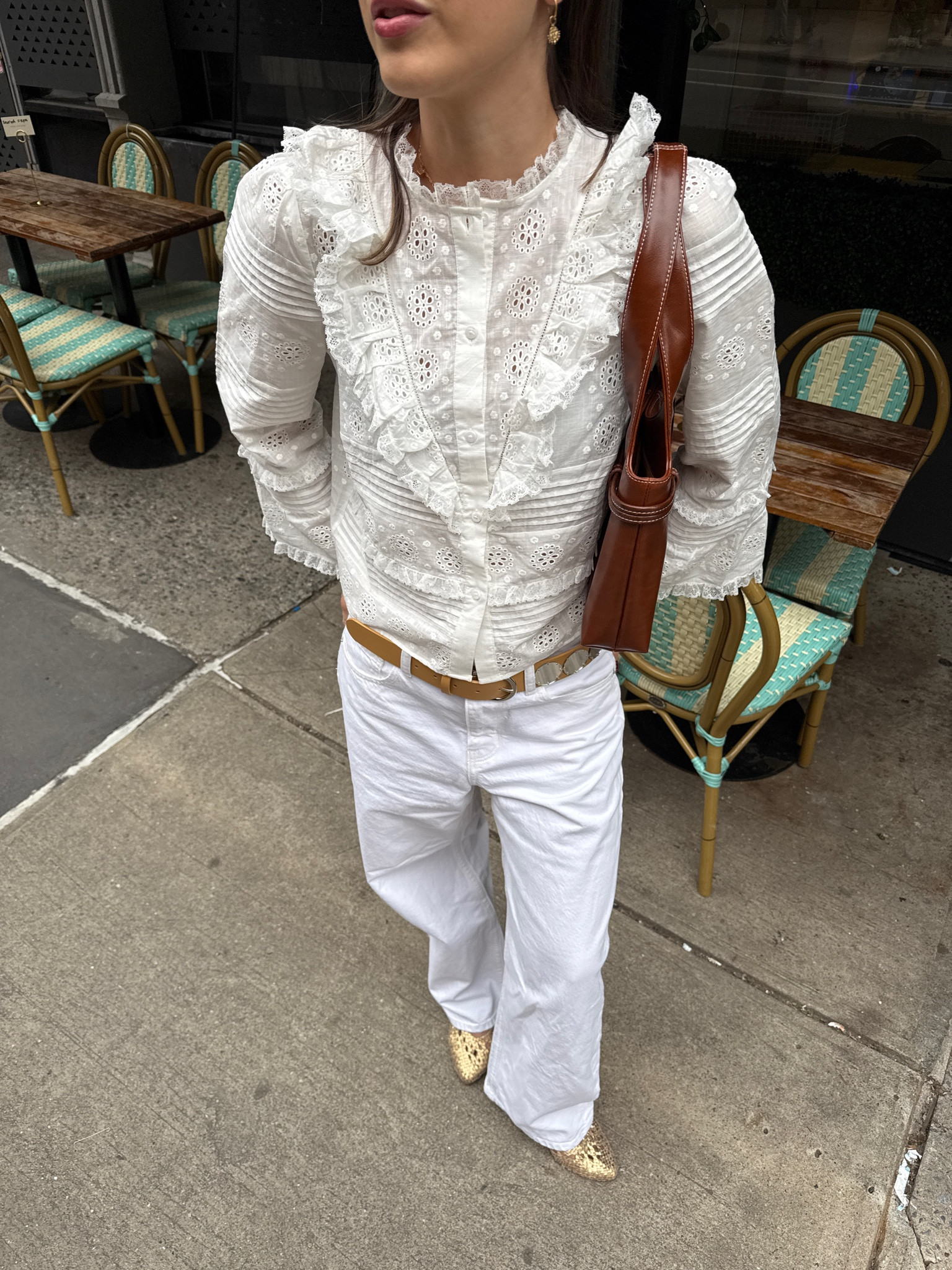 nyc outfit for dinner at a french restaurant <3