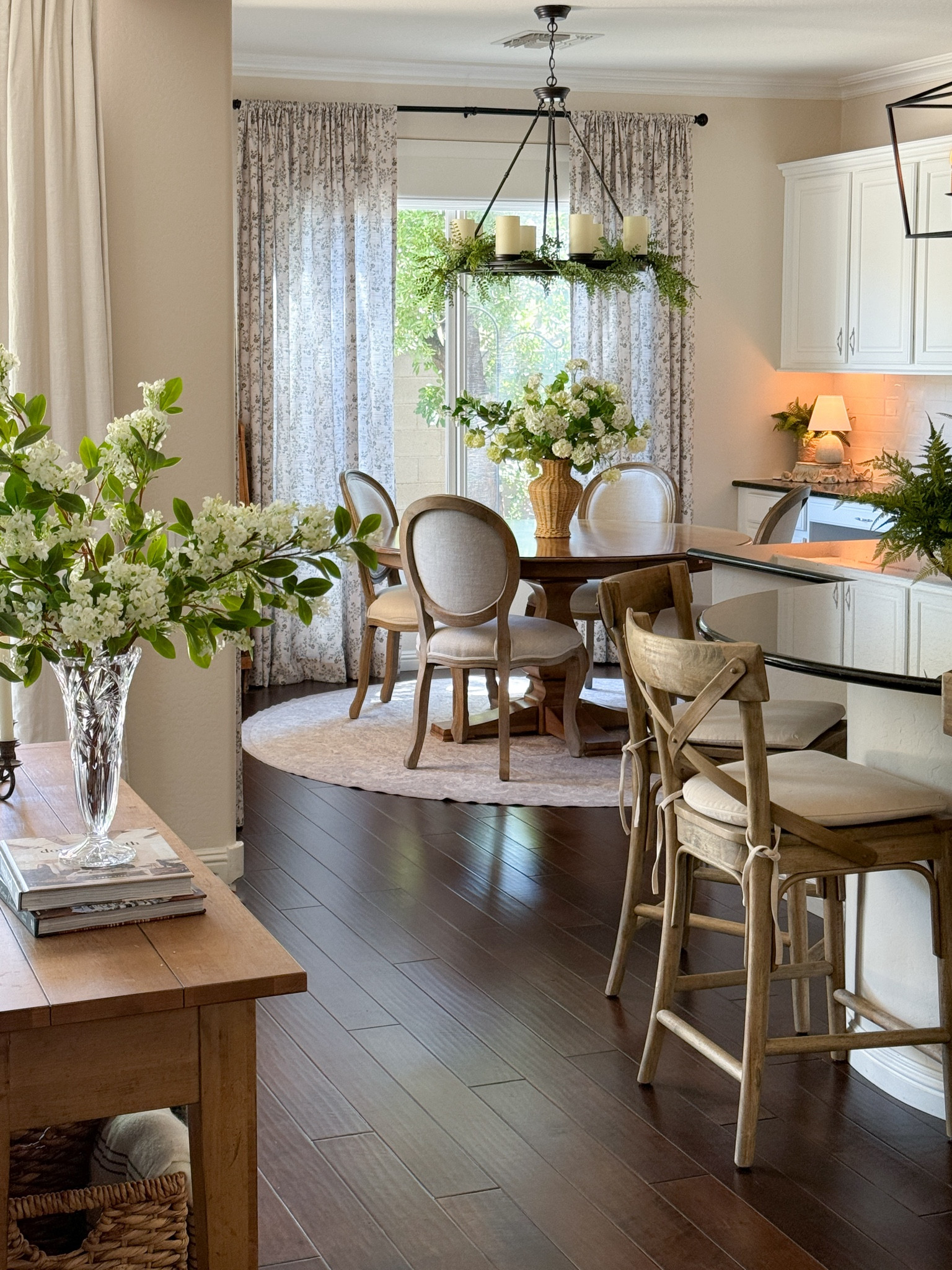 My kitchen table is from Ethan Allen and my chairs are from Arhaus, but neither have a link. I’ve linked similar items. 

Curtains are Two Pages Curtains: Sara Le style SL-J8 in Porcelain 

#kitchentable #roundtable #frenchcountry #customcurtains

#LTKHome