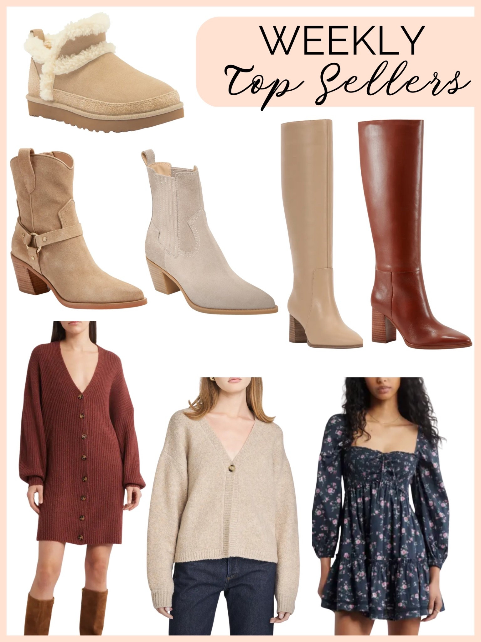 Top sellers, NSale boots, NSale dresses 

#LTKShoeCrush #LTKSaleAlert #LTKFindsUnder100