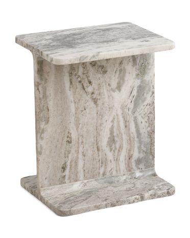 18in Solid Marble Table | TJ Maxx
