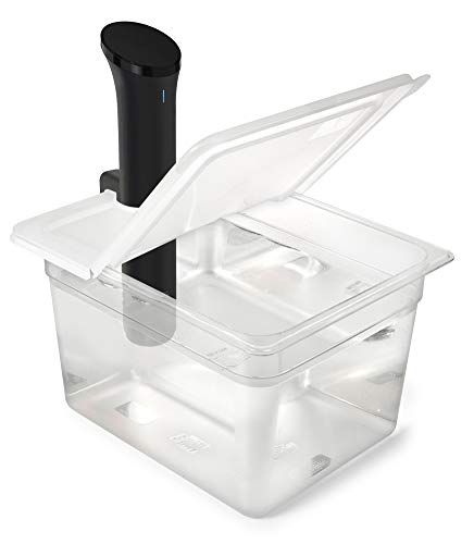 EVERIE Sous Vide Container 12 Quart EVC-12 with Collapsible Hinged Lid Compatible with Anova Nano or | Amazon (US)