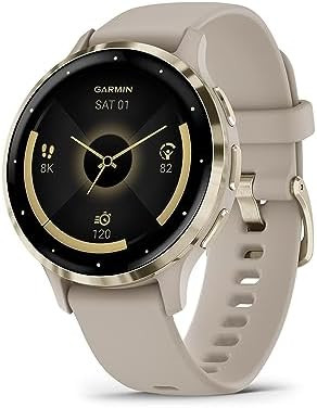 Garmin Venu 3S Soft Gold Stainless Steel Bezel 1.2-Inch AMOLED Touchscreen Display Smart Watch wi... | Amazon (US)