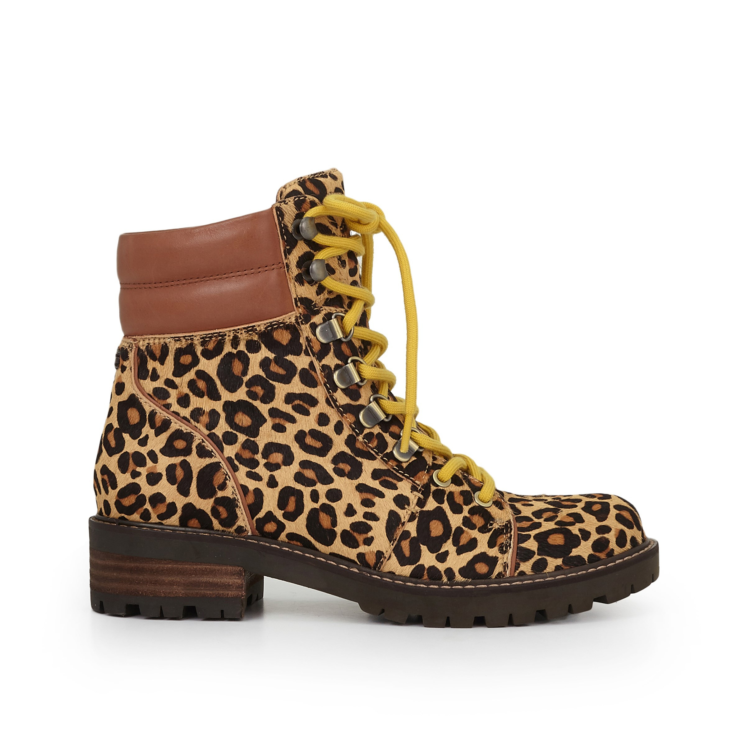 Sam Edelman Tamia Hiker Bootie New Nude Leopard/Whiskey | Sam Edelman