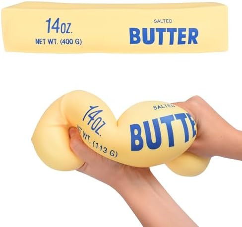 Toymendous Squeeze Butter, Jumbo Squishy Stress Toy, Children Ages 3+, 10.5 inches Long, Stretch ... | Amazon (US)