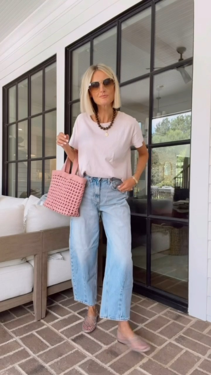 I love how good these barrel jeans are! One sale now- I love just a simple tee styled with these barrel jeans! Wearing size 4! 

Loverly Grey, target sale alert, Target, barrel jeans, summer outfit, pre fall outfit

 

 #LTKSeasonal #LTKSaleAlert