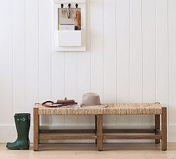 Malibu Woven Backless Bench (52") | Pottery Barn (US)