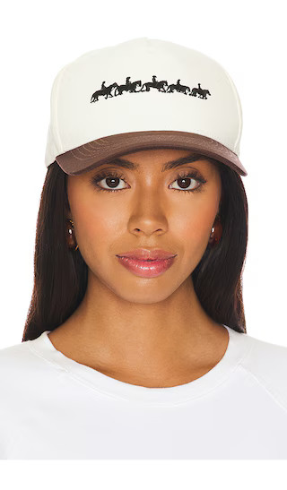 x REVOLVE Ryder Hat in Ivory & Chocolate Brown | Revolve Clothing (Global)