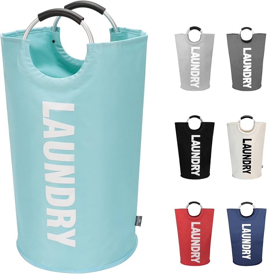 DOKEHOM 90L Large Laundry Basket, Collapsible Laundry Bag, Freestanding Tall Clothes Hamper, Fold... | Amazon (US)