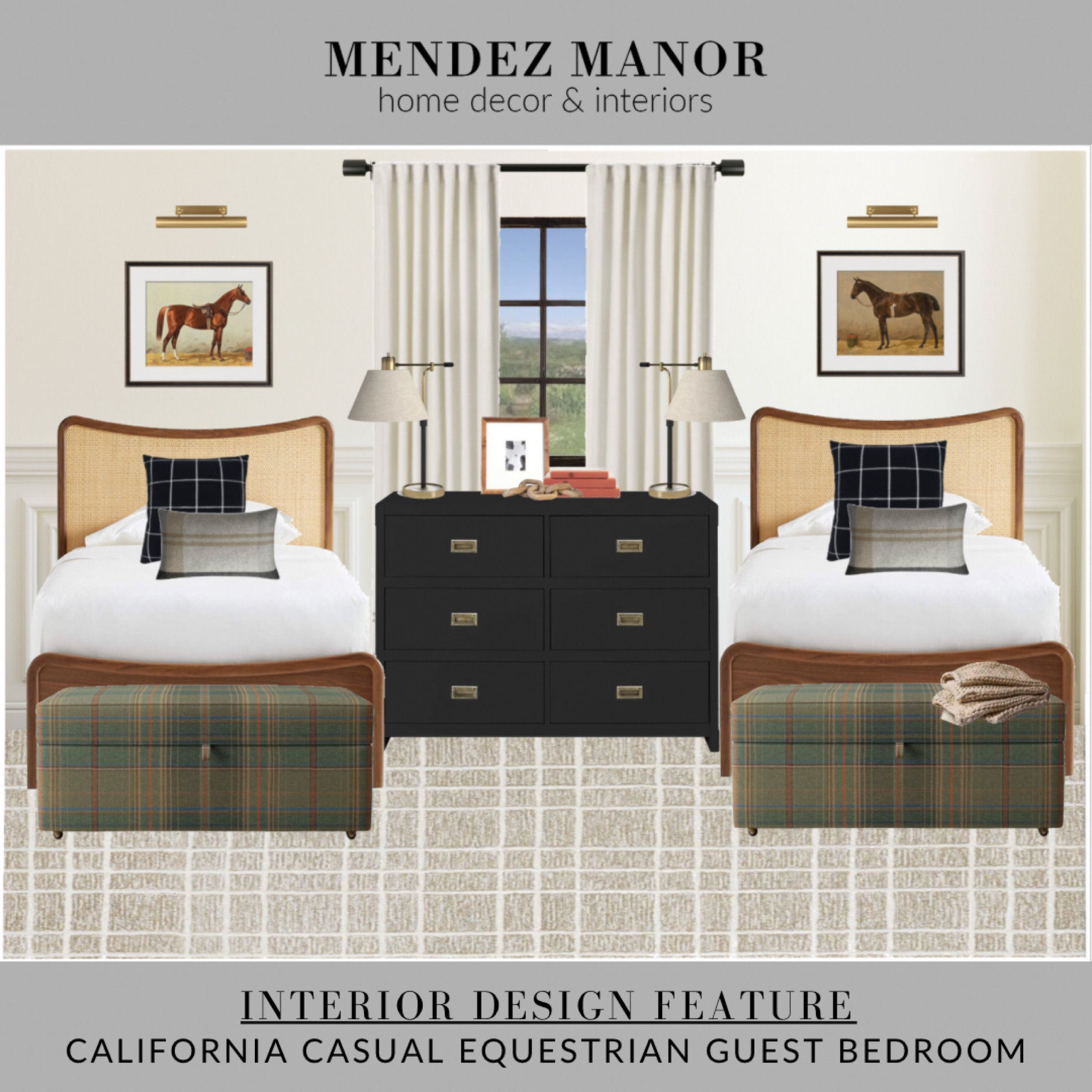 California Casual Equestrian Guest Bedroom Design 🐎

#guestroom #twinbed #equestrian

#LTKStyleTip #LTKHome #LTKSaleAlert