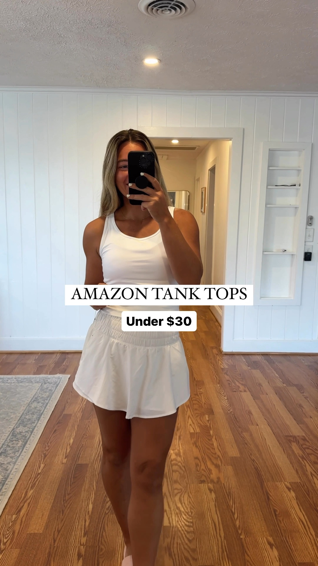 Amazon tank tops under $30. Fit so good. Comes in so many colors! Size M 

#LTKFitness #LTKVideo #LTKStyleTip
