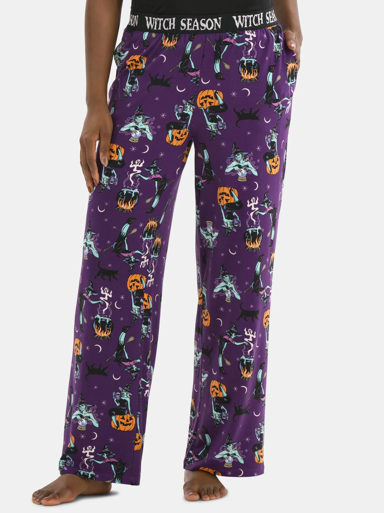 Halloween Women’s Printed Sleep Pants from Way to Celebrate, Sizes XS-3X | Walmart (US)