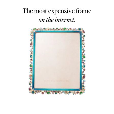 This might be the most expensive frame on the internet. My jaw dropped when I saw the price. 

This is like when you walk into a shop and pick something up to see the price and immediately put it back down carefully. 😂

Walk away, slowly. 

Now this isn't posted because I think one of you will buy this. But someone somewhere, maybe Tay Tay for her newest pic with K?

I just can't keep these kinds of things to myself. I had to share. 

Just Jenny and the internet. Sharing the wild wild web and all its treasures. 

Wowza. 

Home decor, designer finds, living room style, elevated, designer finds, luxe decor, luxury brands, 



#LTKhome #LTKSeasonal