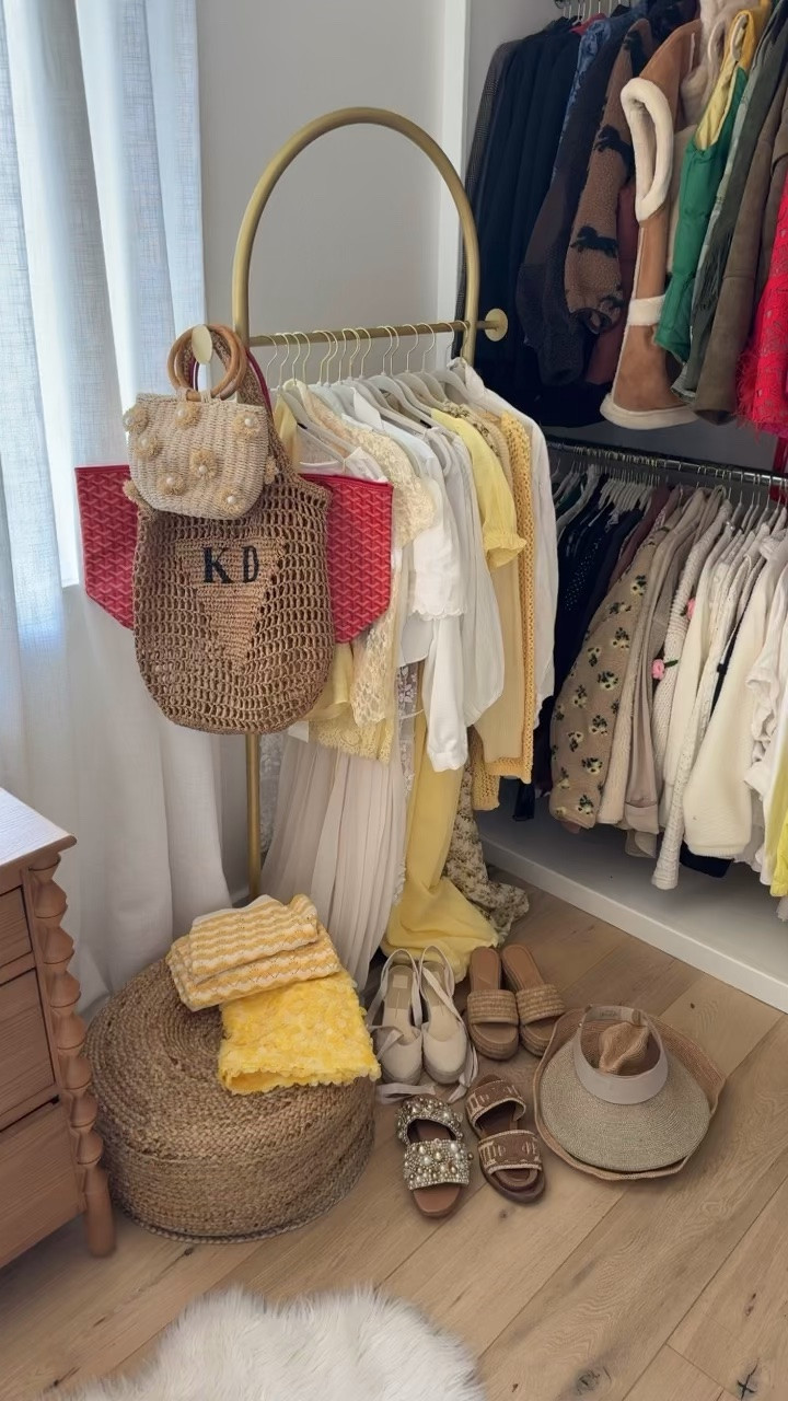 The best clothing rack to pack, style out weekly looks or seasonal outfit. Great Amazon find👏🏻 Just used it for my beach vacation outfits ☀️

Closet
Home
Over 30 
Straw bag 
Hat visor

#LTKHome #LTKootd #LTKSwim