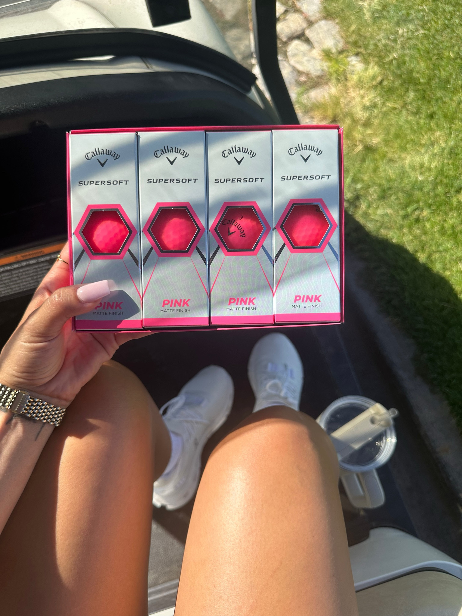 Golf day! #LTKgolf #callaway #pinkgolfballs #golfaesthetic 💖

#LTKstyletip #LTKSeasonal #LTKFind
