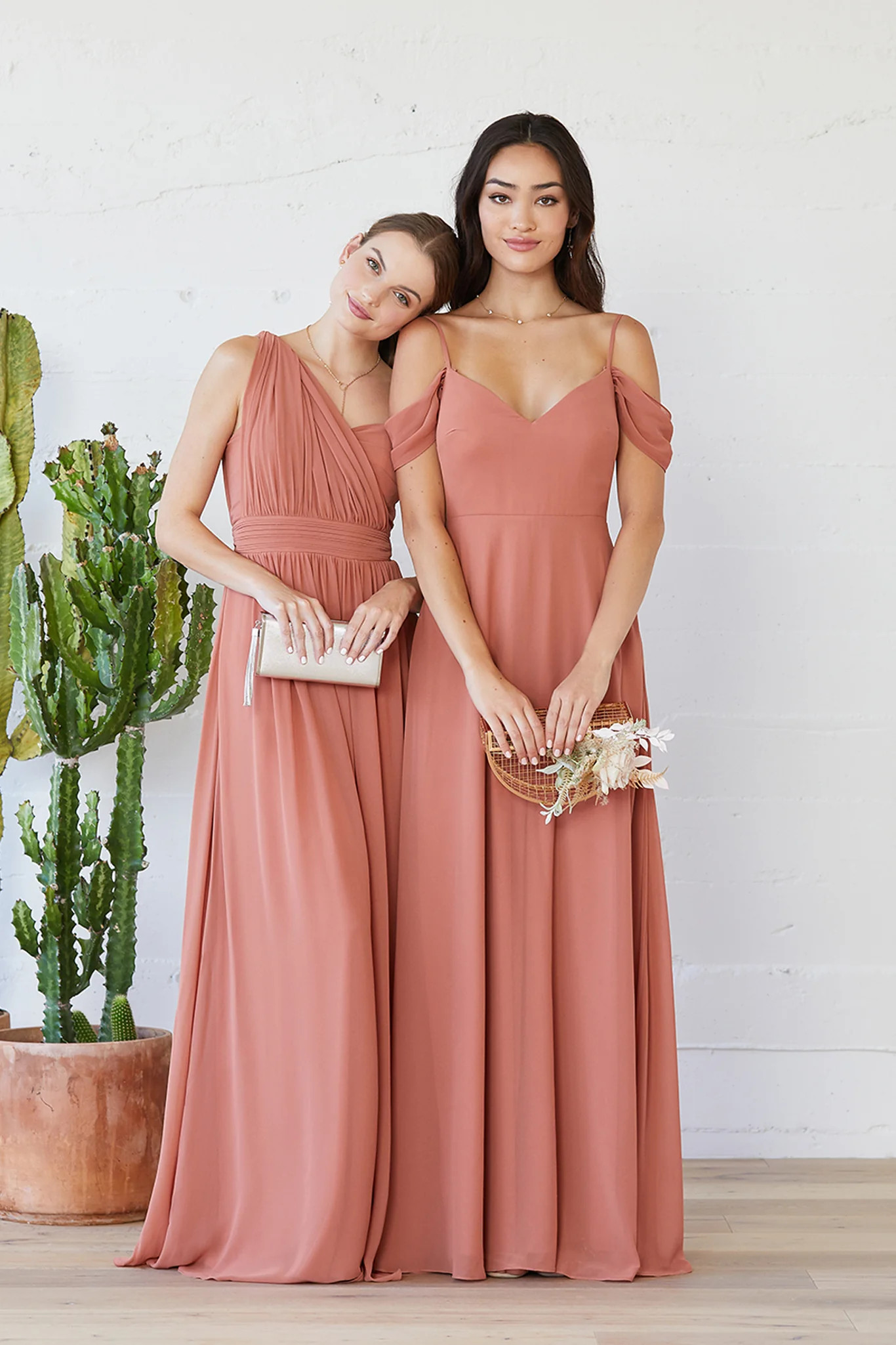 strapless open back dress Terracotta Velvet Infinity Bridesmaid Dress/Customization Size Regular( Size 0-14) main image 1