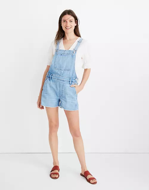 Adirondack Short Overalls in Phillips Wash | Madewell