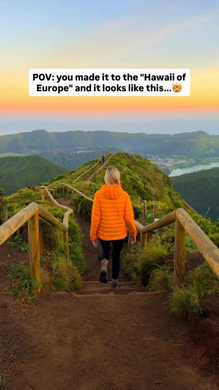 The rainbow at the end 🥲

Welcome to the Hawai’i of Europe! We just spent 10 days in the Azores and have absolutely fallen in love with these islands 😍 They are the most western islands in all of Europe and are in the middle of the Atlantic Ocean 🌊 

We woke up for sunrise and drove to Grota do Inferno where we did a short hike to these insane views. Watching sunrise here was magical because there was almost no one else, there was a cloud waterfall, and rainbows everywhere 🌈 

Can’t wait to share more from this incredible island and everything else we did! 🥾 

Are the Azores on your bucket list!?

#LTKootd #LTKTravel #LTKActive