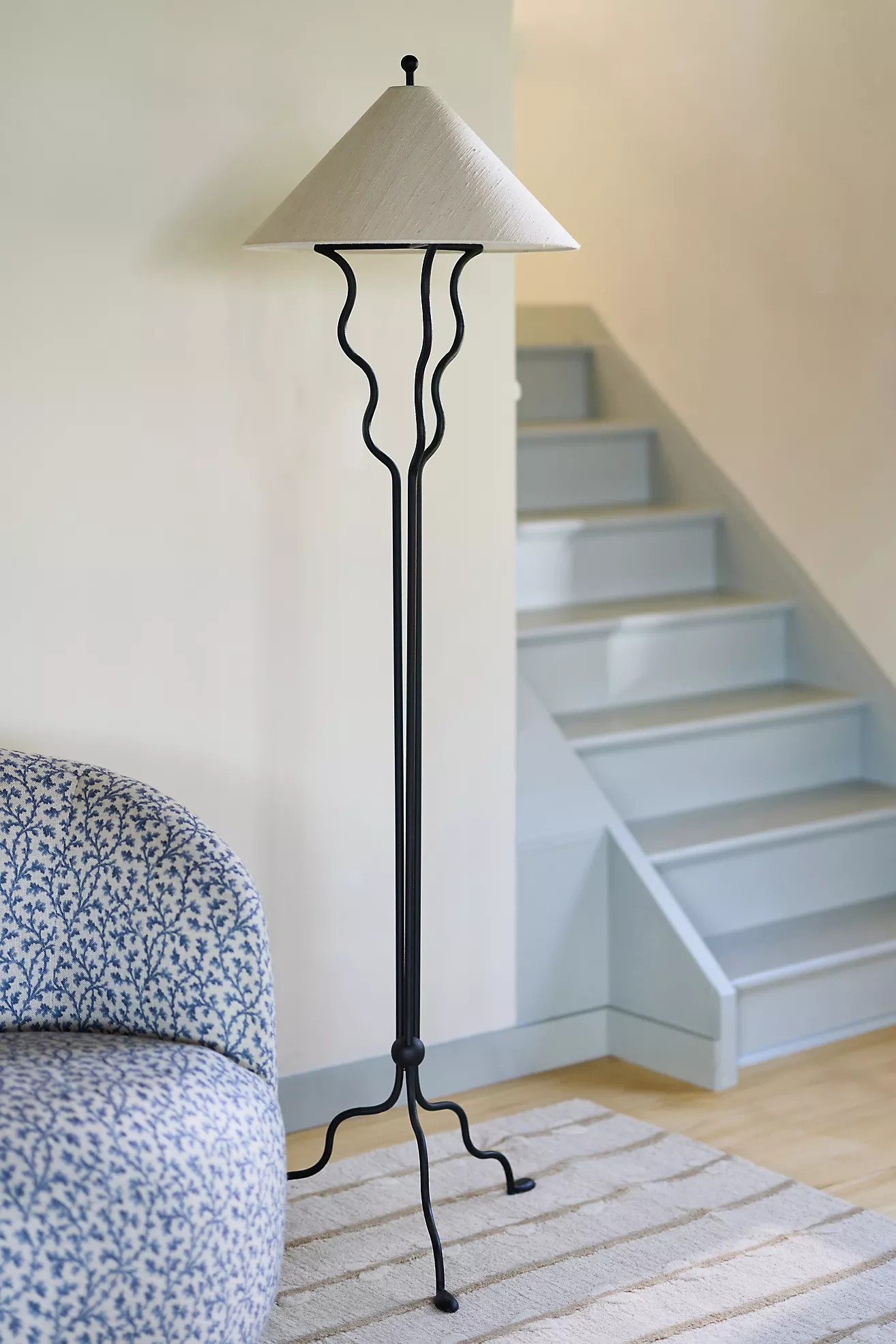 Beatrice Wavy Shaded Floor Lamp | Anthropologie (US)