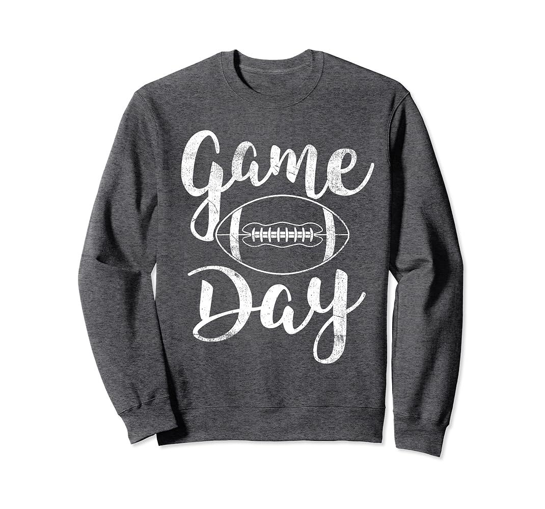 Game Day Football Cute Football Top Sweatshirt | Amazon (US)