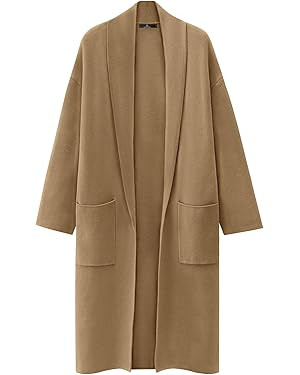 LILLUSORY Women's Oversized Long Cardigan Sweaters 2024 Fall Trendy Coatigan Jackets Knit Busines... | Amazon (US)