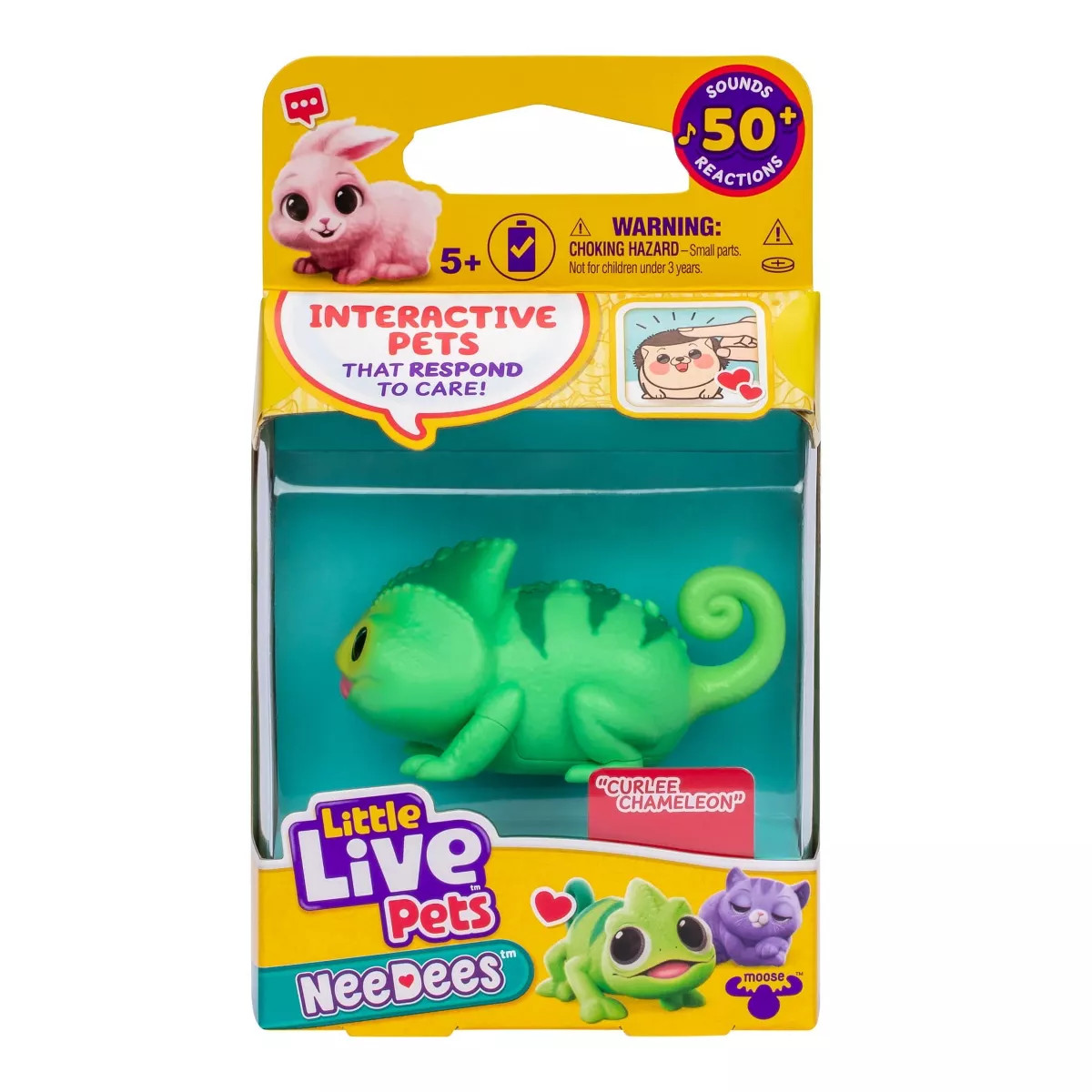 NeeDees By Little Live Pets, Electric Miniature Pet Toy, Curlee Chameleon, Perfect For Ages 5 & U... | Target