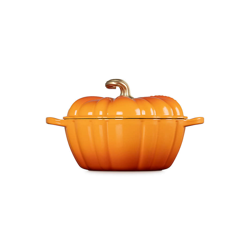 Le Creuset ® Persimmon 4-Qt. Pumpkin Cocotte | Crate & Barrel