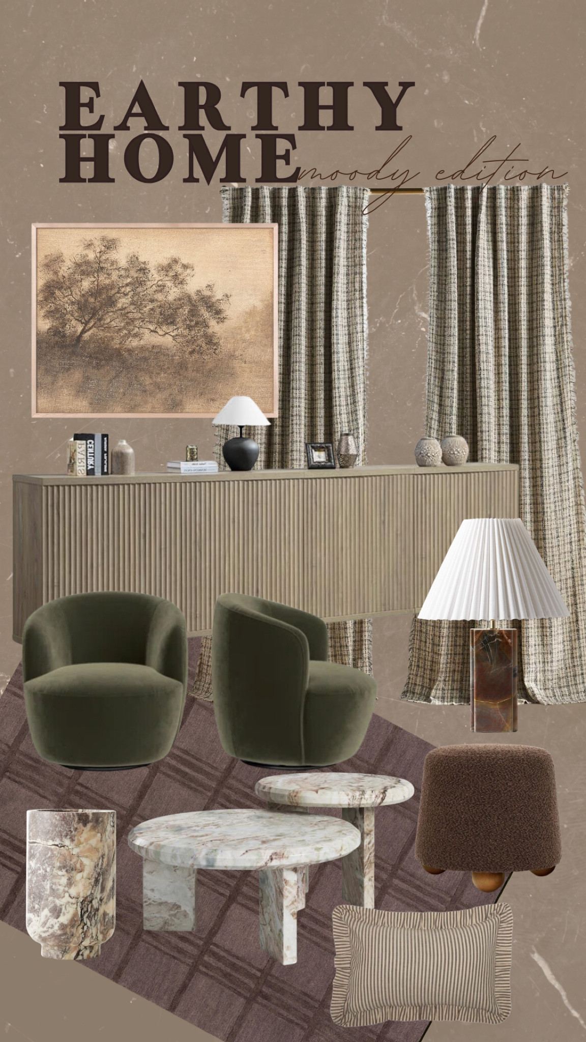 Bringing those moody, earthy tones into my home for the perfect cozy vibe! Who else loves rich neutrals and deep hues? ✨ #ShoppingFinds #MustHaveItems #HomeDecorLover #DecorOnABudget #CozyAesthetic #MoodyInteriors #EarthyTones #NeutralDecor #BudgetFriendlyFinds #InteriorInspo #ChicAndAffordable #ModernRustic #HomeVibes #DecorTrends #LTKHome

#LTKStyleTip #LTKHome #LTKMostLoved